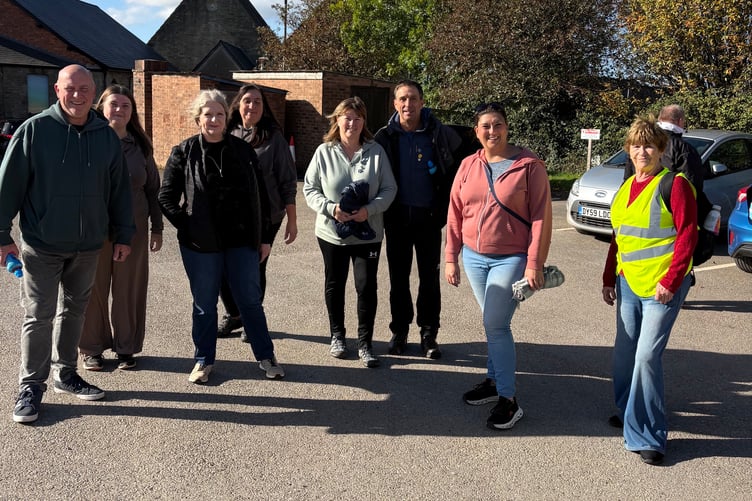 Some of the walkers at Cinderford