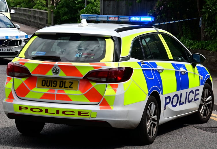 Police car stock image