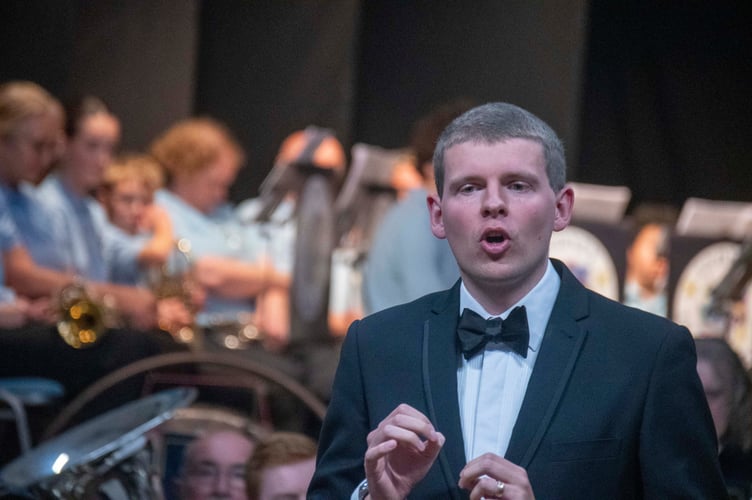 Lydney Town Band conductor Thomas Dunne.