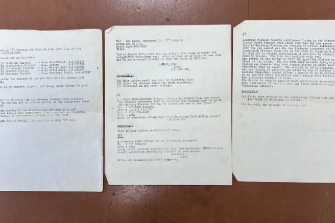 Documents revealing Home Guard training exercises in the Forest of Dean have been donated to the Dean Heritage Centre.