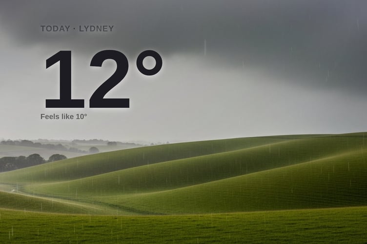 Lydney weather: heavy rain Friday with rain expected and a high of 12°C