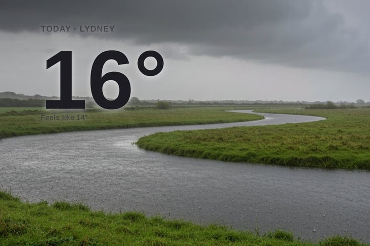 Lydney weather: heavy rain Monday with rain expected and a high of 17°C