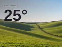 Lydney: sunny day, high of 24°C