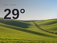 Lydney: sunny day, high of 29°C