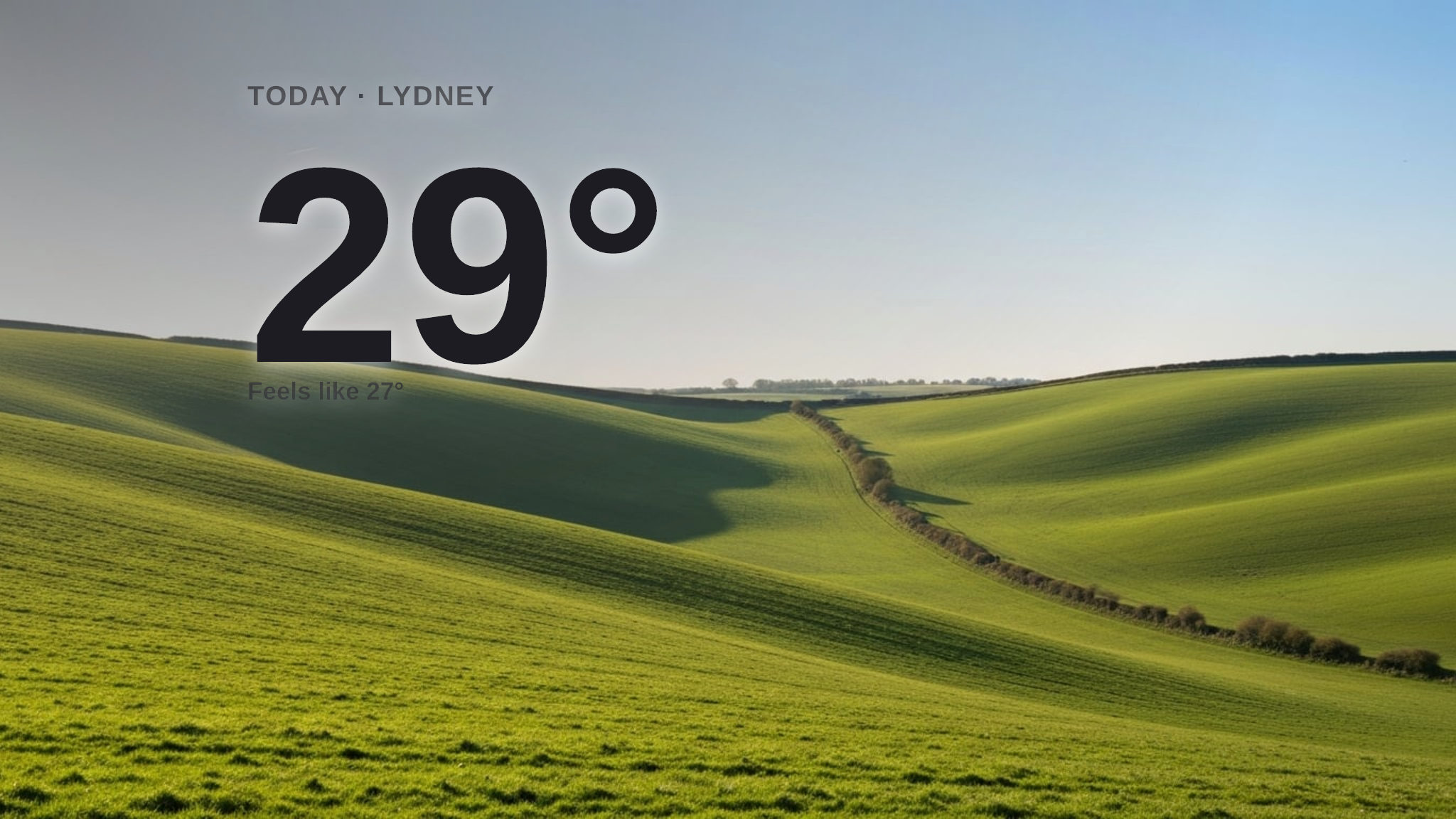 Lydney weather: sunny Tuesday with minimal rain and a high of 29°C