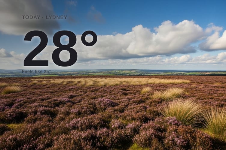 Lydney weather: partly cloudy Tuesday with little chance of rain and a high of 28°C